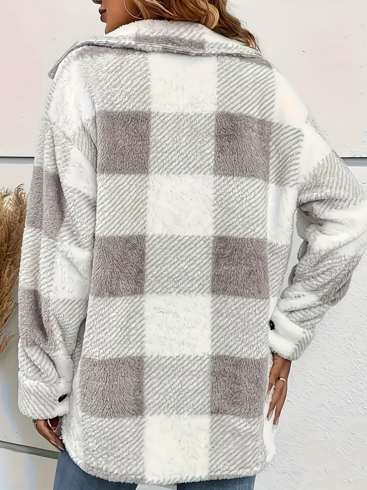 Patchwork Button Coat