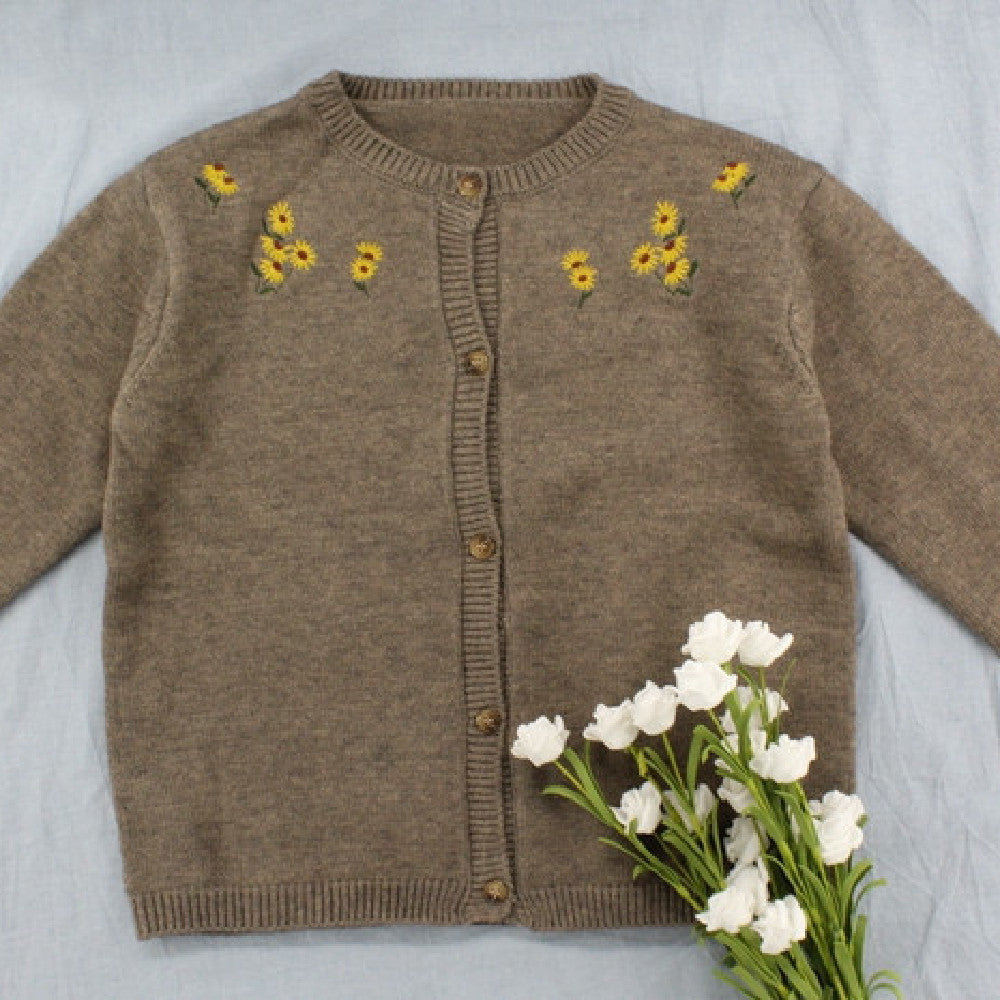 Girls' Knit Sweater Jacket