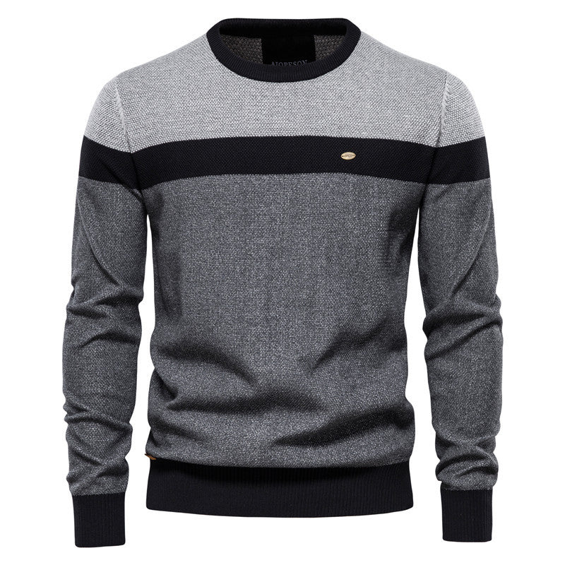 Striped Panel Sweater
