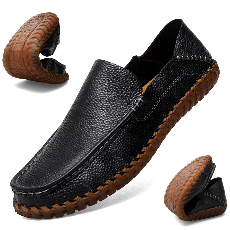 Breathable Casual Leather Driving Loafers for Men