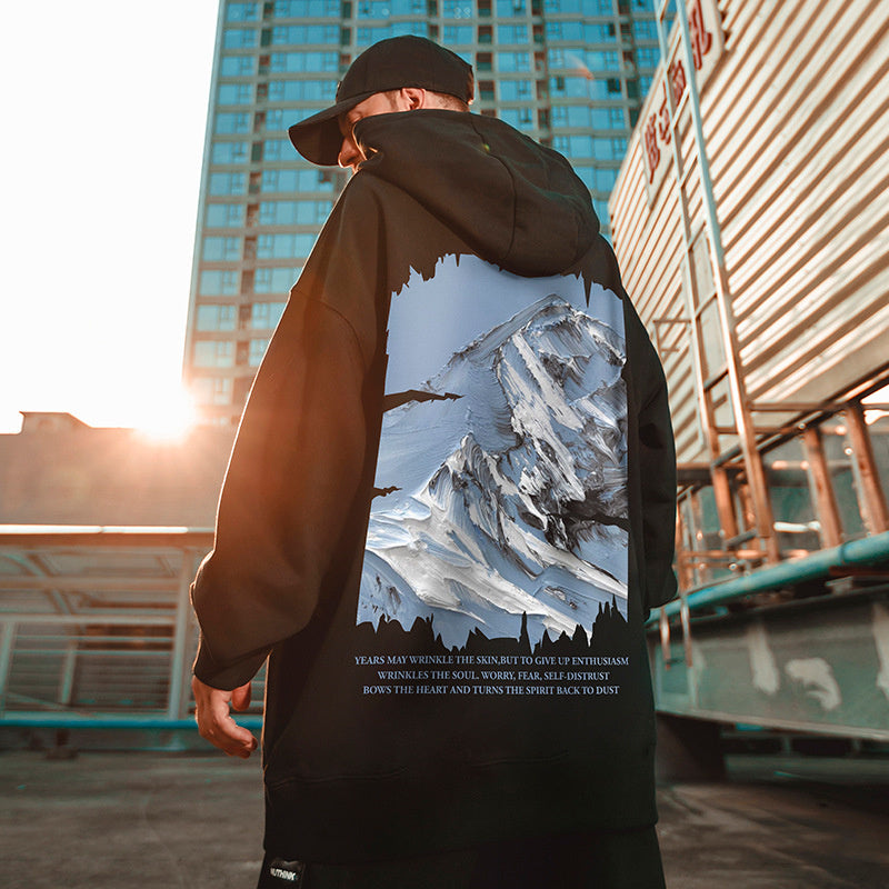 Snow Mountain Graphic Hoodie