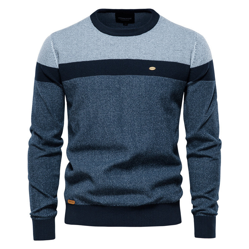 Striped Panel Sweater