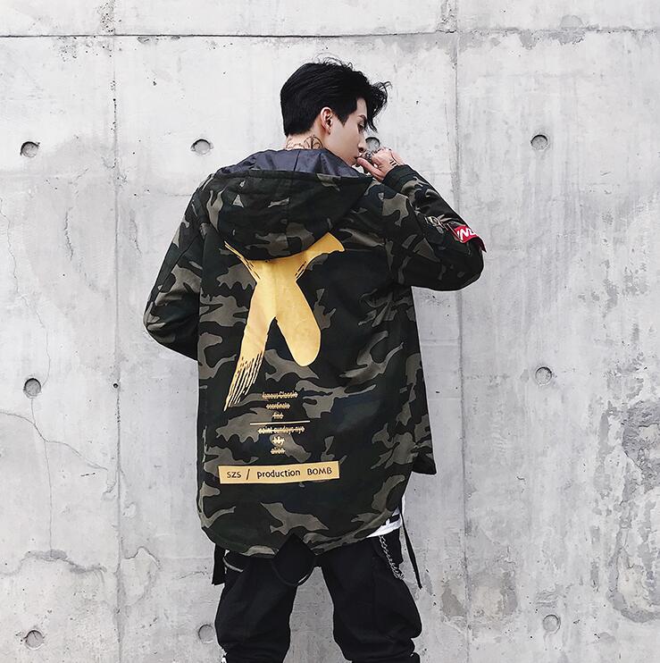 Camo Hooded Coat
