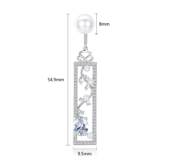 Opal Pearl Drop Earrings