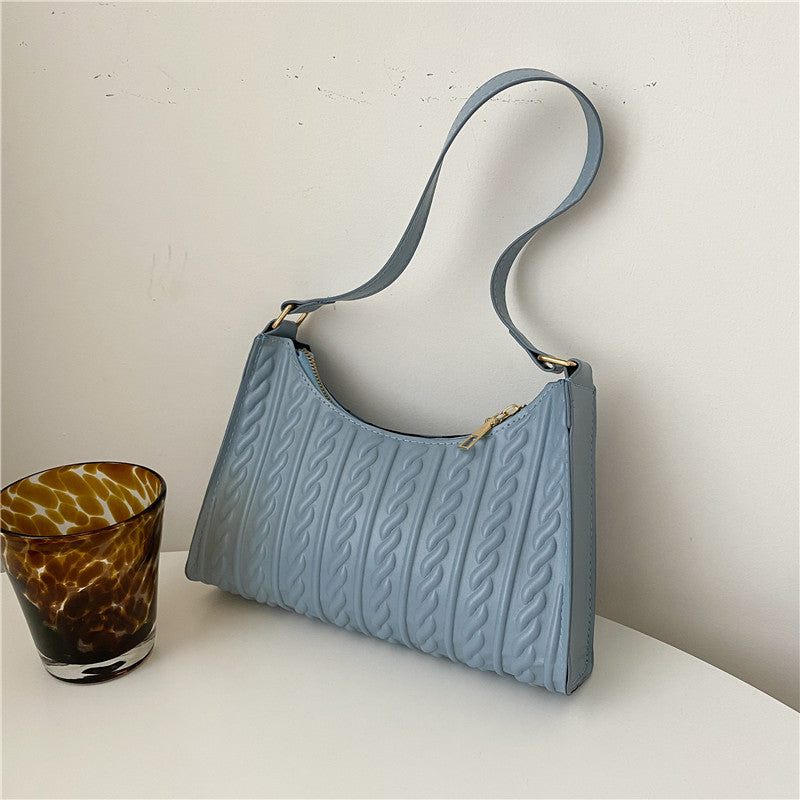 Solid Tote Shoulder Bag