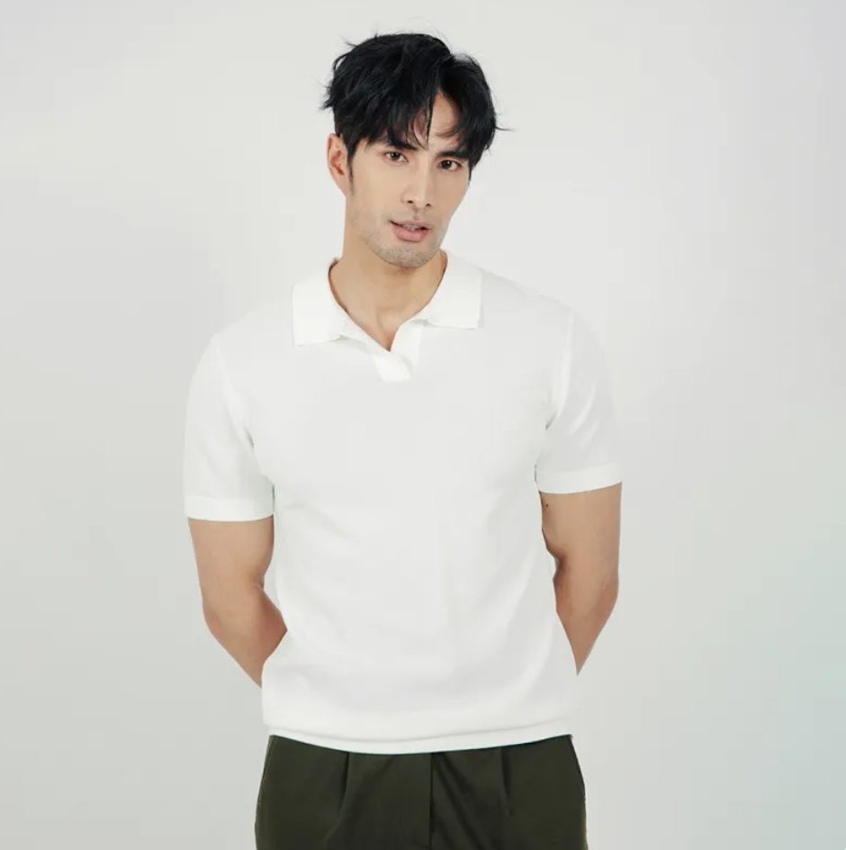 Knit Lapel Polo
