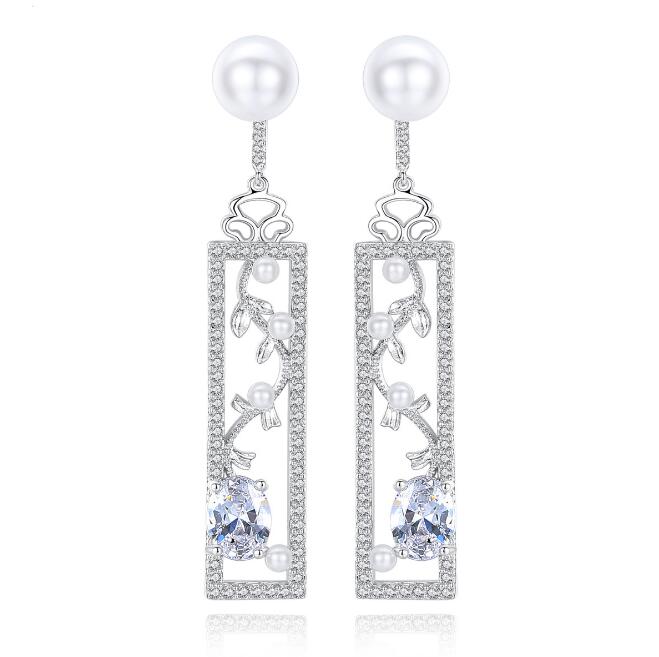Opal Pearl Drop Earrings