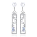 Opal Pearl Drop Earrings