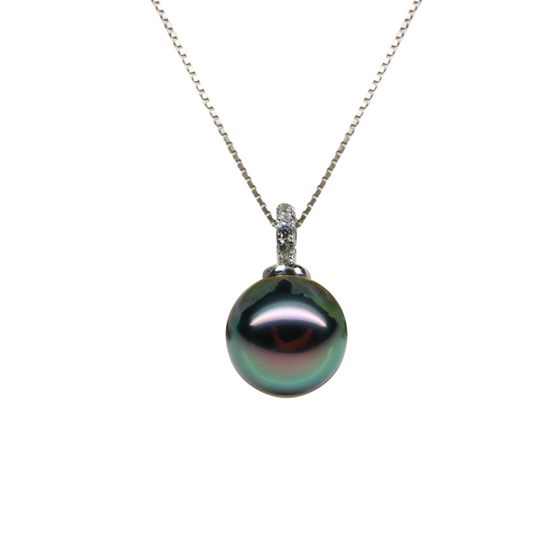 Black Pearl Pendant Necklace