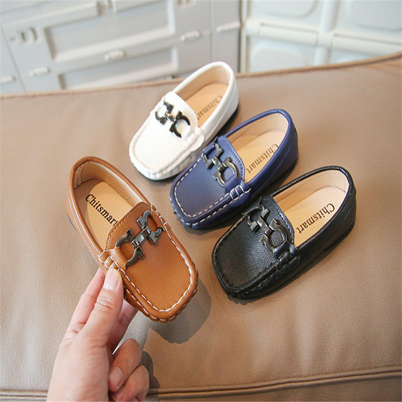 Boys' Leather Penny Loafers