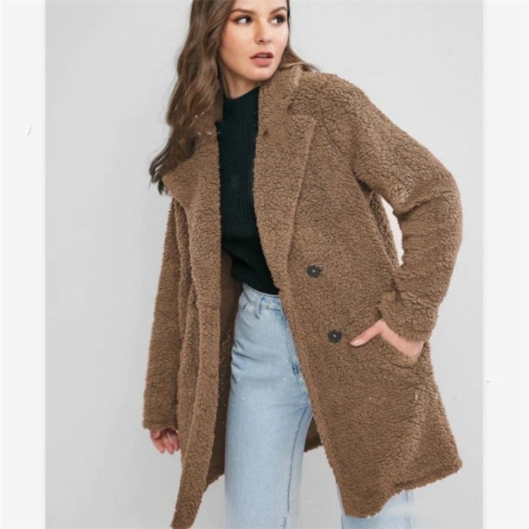 Wool-Blend Midi Coat