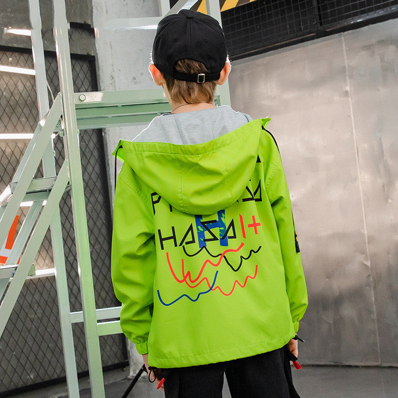 Kids' Waterproof Windbreaker