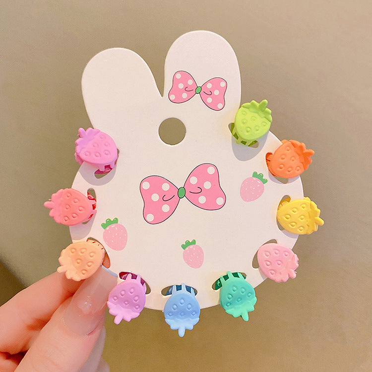 Girls' Candy Color Hair Clip Set