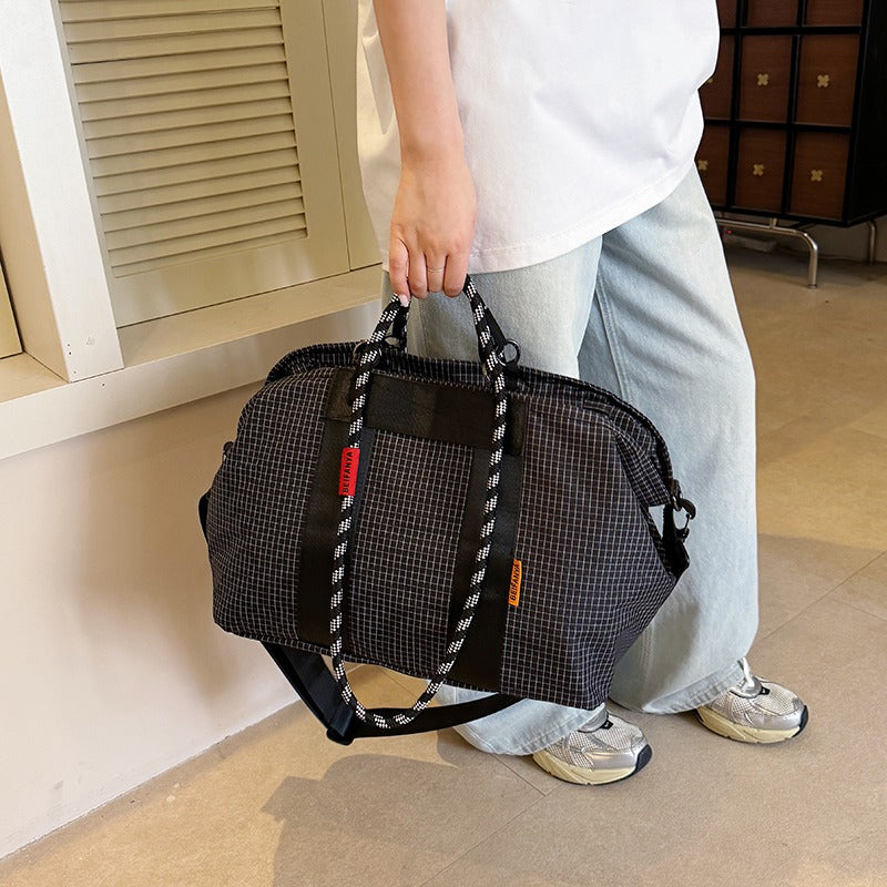 Grid Pattern Tote