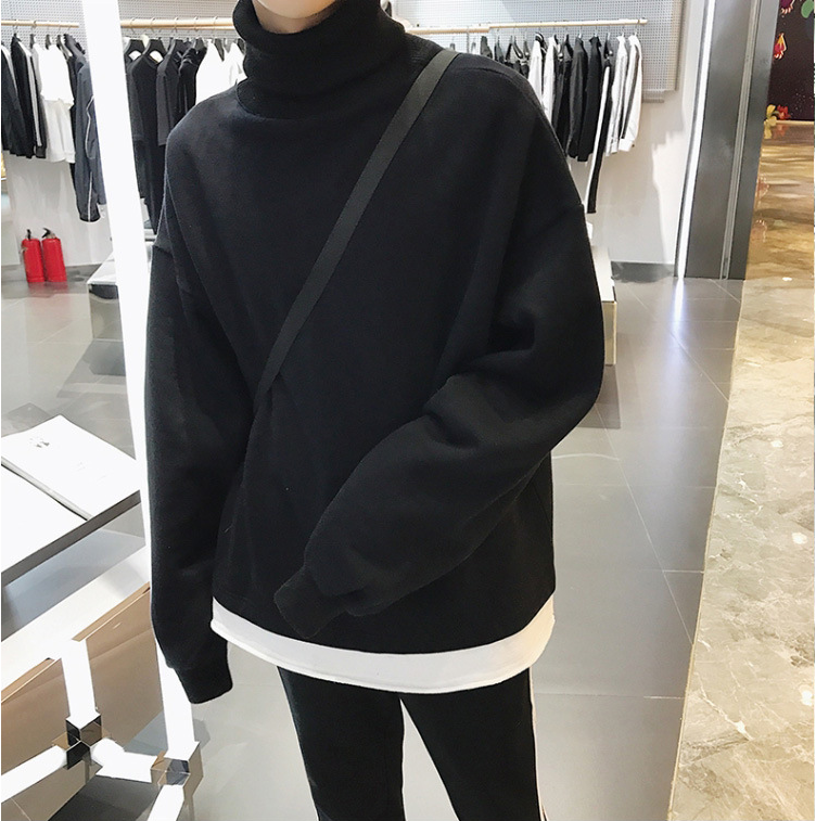 Fleece High Neck Hoodie