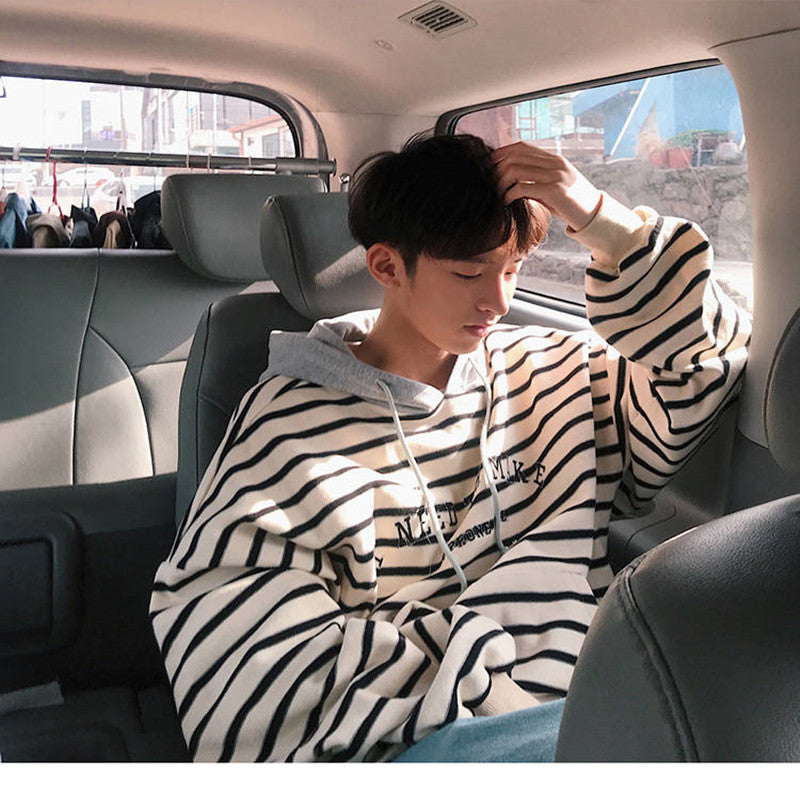 Striped Hoodie Jacket