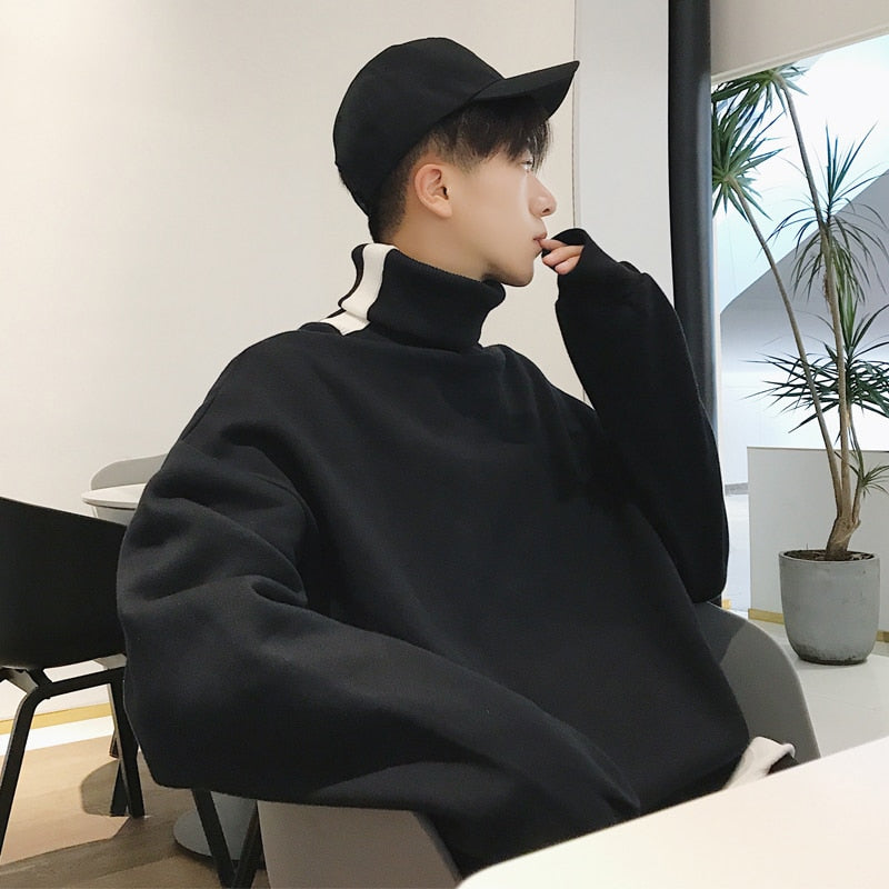 Fleece High Neck Hoodie