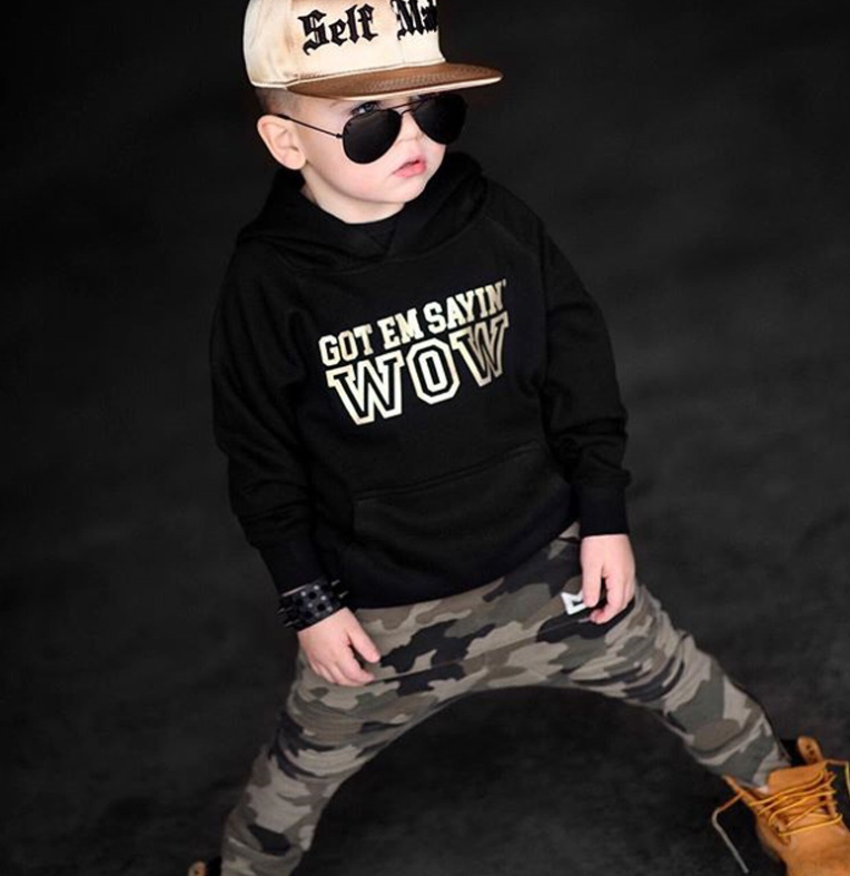 Kids' Camo Hoodie Set