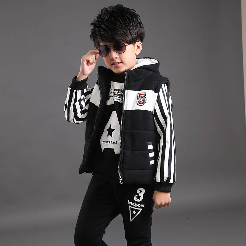 Boys' 3-Piece Fleece Hoodie Set