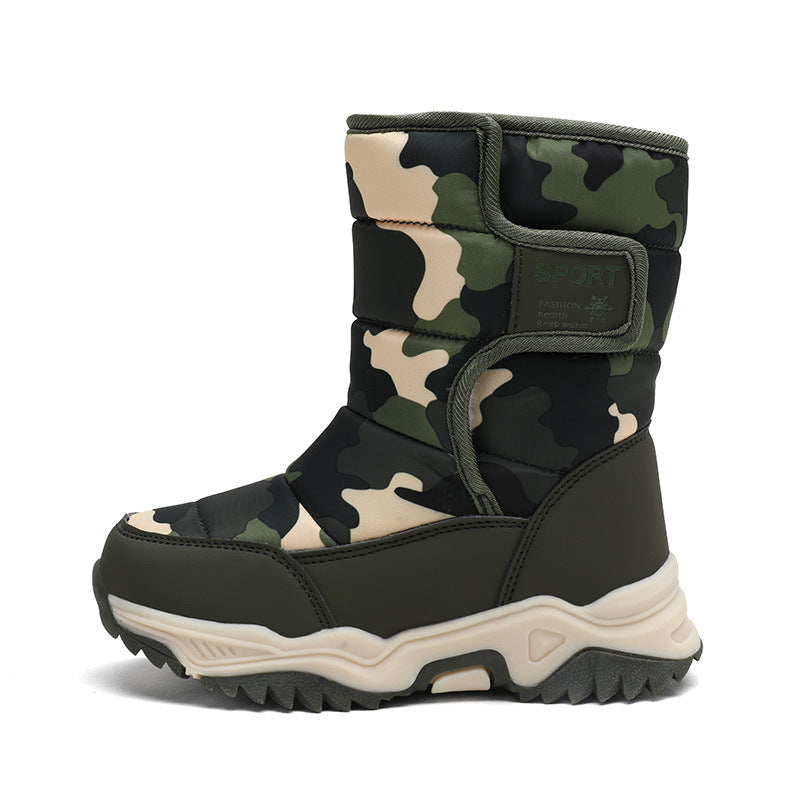 Girls' Camo Snow Boots