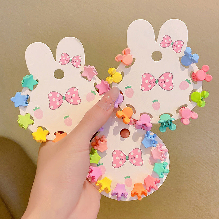 Girls' Candy Color Hair Clip Set