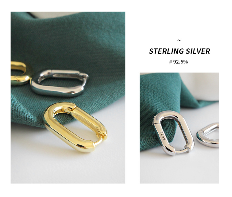 Oval Hoop Earrings