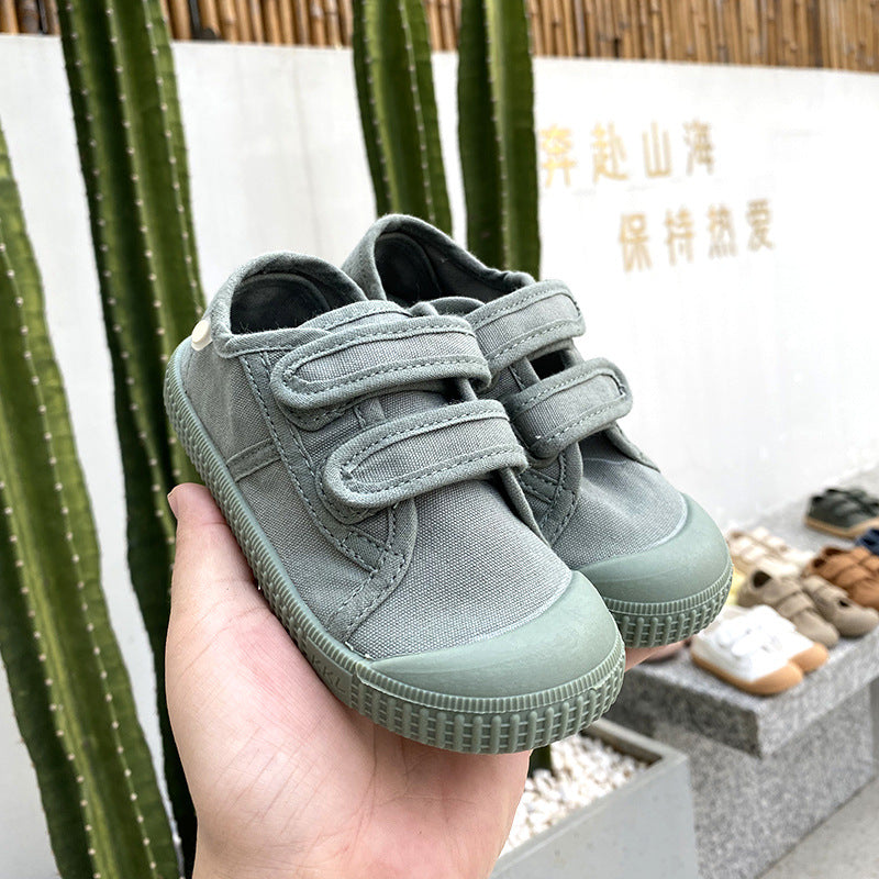 Kids' Canvas Strap Sneakers