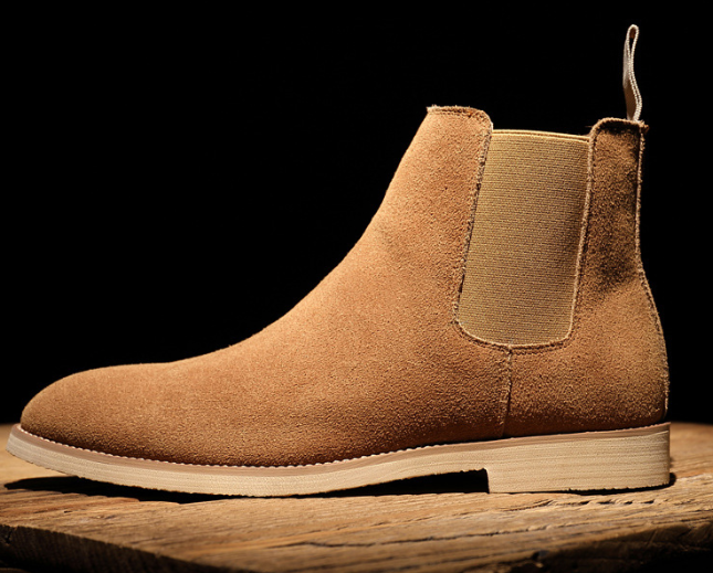 Men's Chelsea Leather Martin Boots - European Style