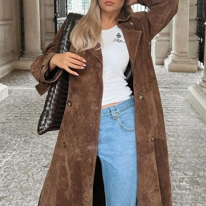 Double Collar Long Coat