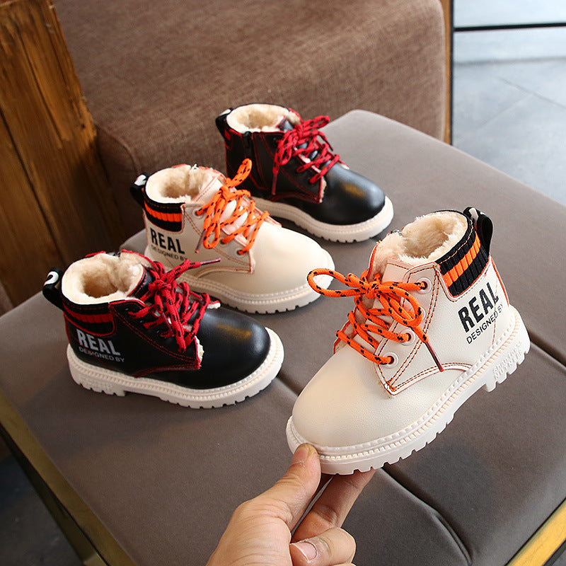 Winter Children's Cotton Martin Boots for Boys