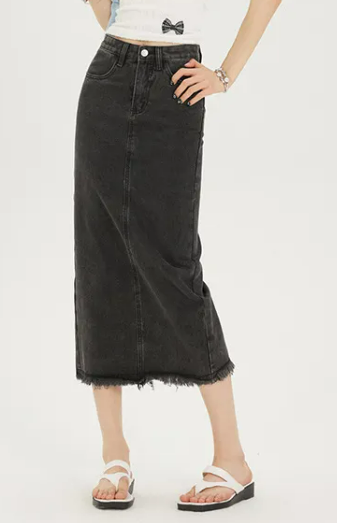 Statement Denim Skirt