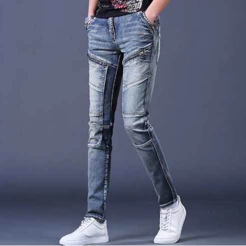 Slim Stitched Jeans