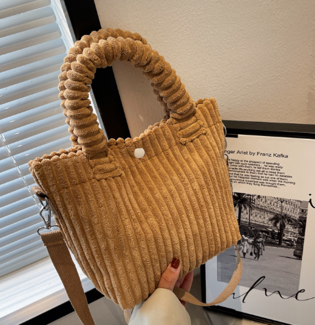 Corduroy Bucket Crossbody
