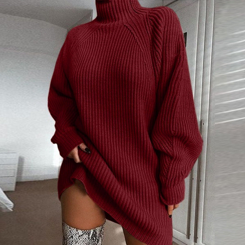 Turtleneck Sweater Dress