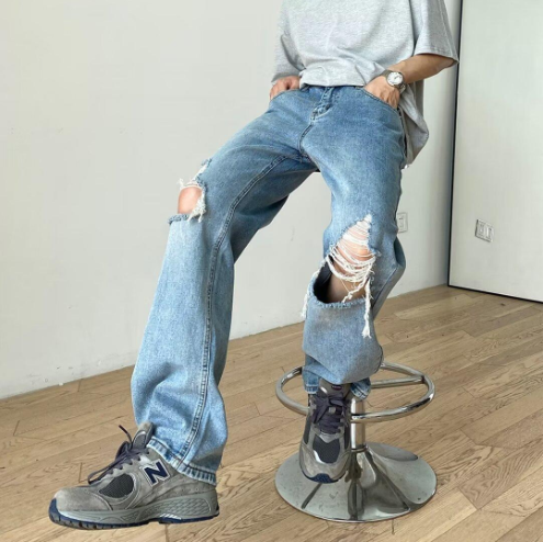 Light Blue Ripped Jeans