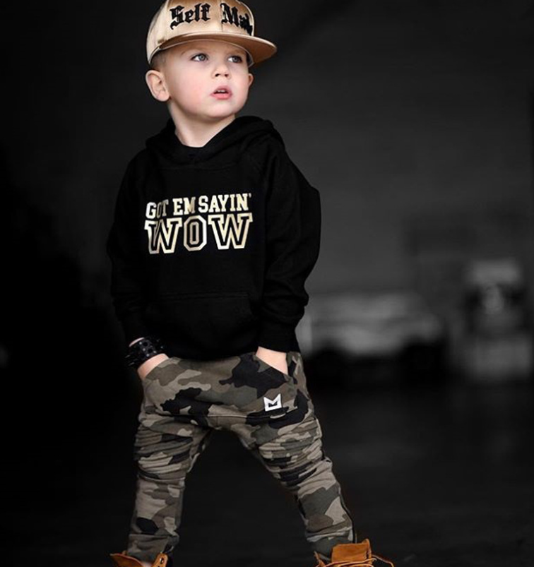Kids' Camo Hoodie Set