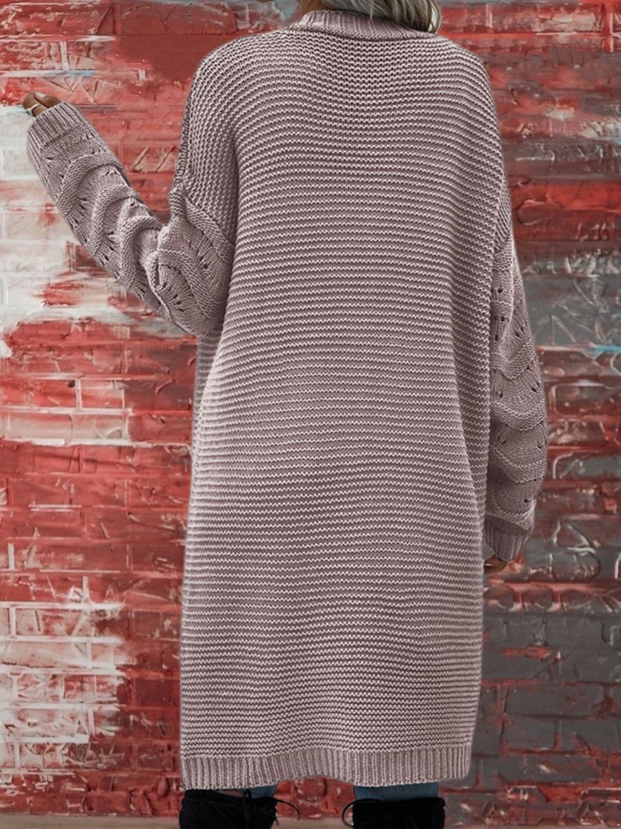 Solid Long Cardigan