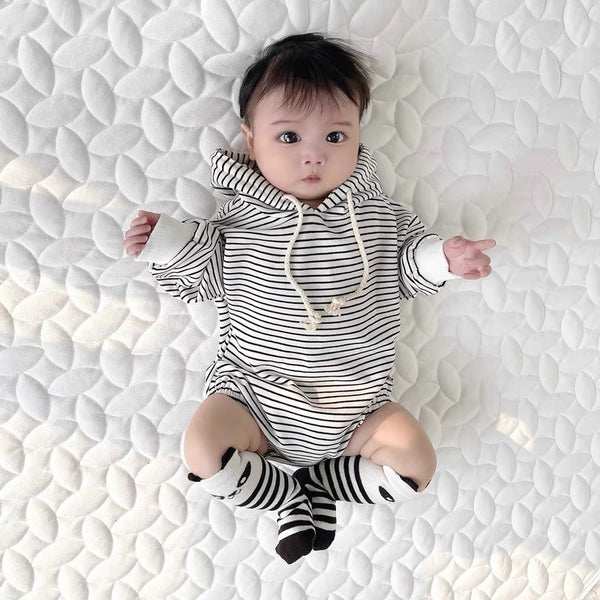 Kids' Striped Hooded Jumpsuit