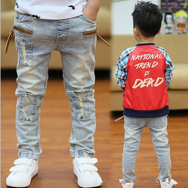 Boys' Light Blue Slim Jeans