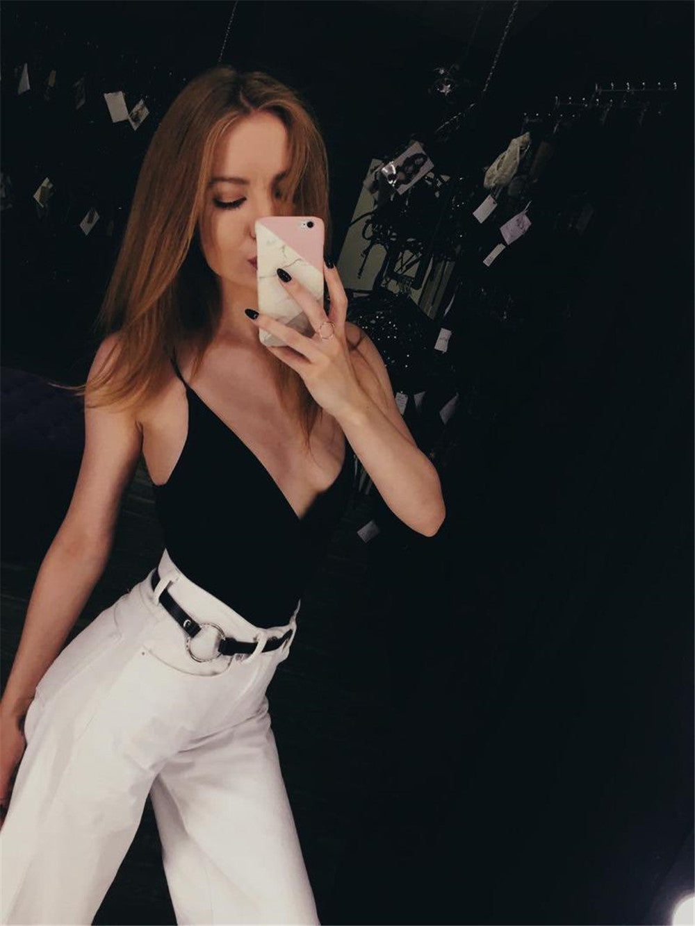 Classic Buckle Leather Belt