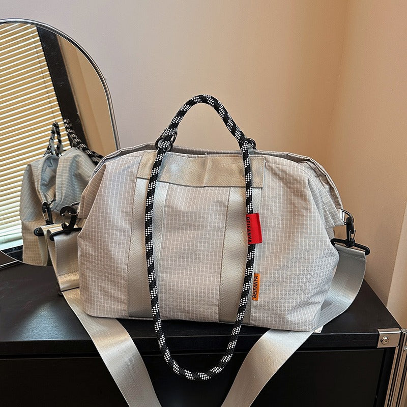 Grid Pattern Tote
