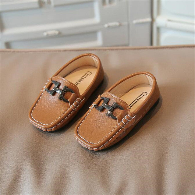 Boys' Leather Penny Loafers