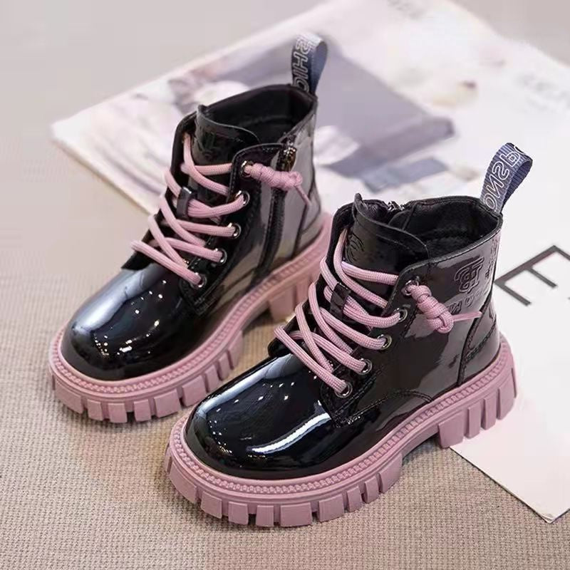 Fashionable Waterproof Combat Boots for Girls