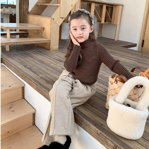 Girls' Mock Neck Sweater