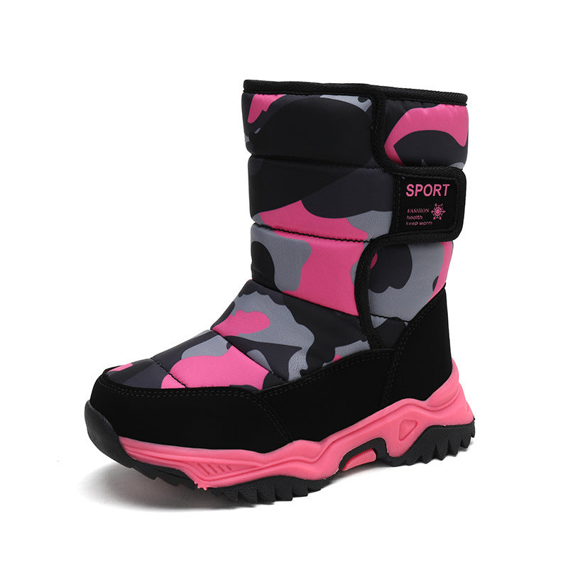 Girls' Camo Snow Boots