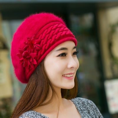 Fluffy Knit Beret