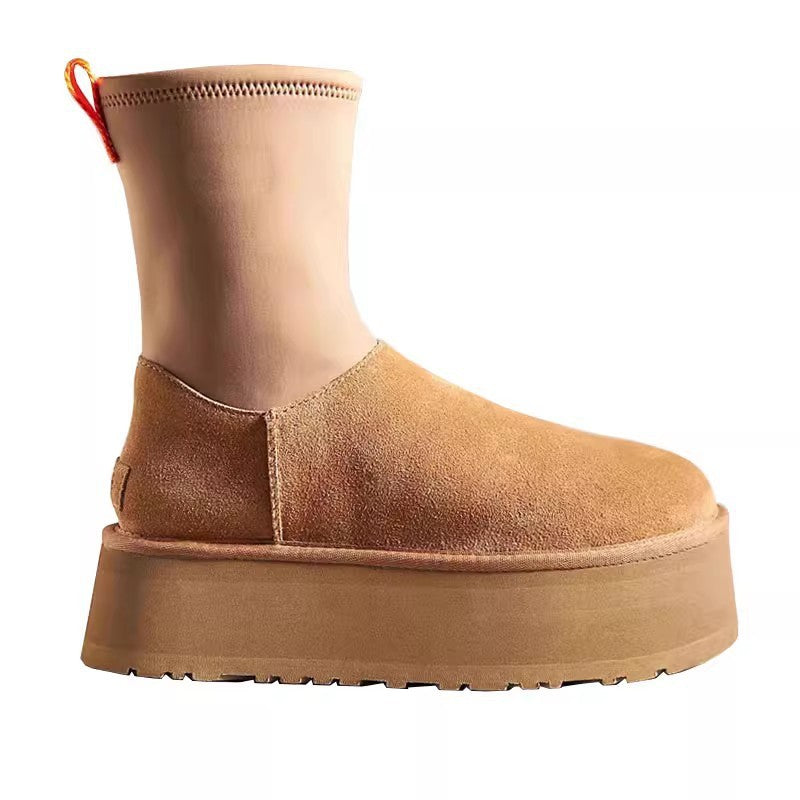 Fashionable Warm Thick-Soled Short Snow Boots for Women