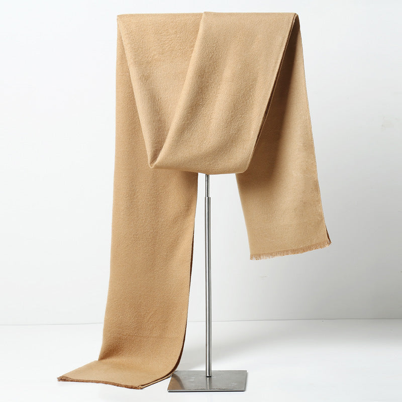 Men's Plaid Cashmere-Feel Scarf