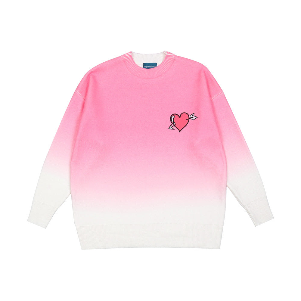 Gradient Heart Sweater