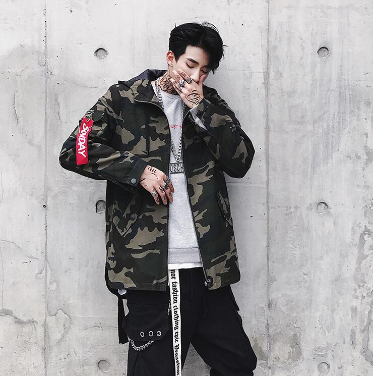 Camo Hooded Coat